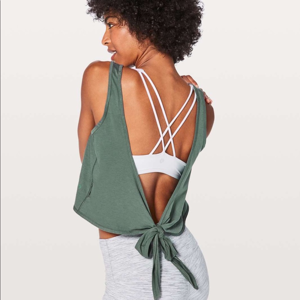 Lululemon It’s a Tie Tank, graphite green, crop